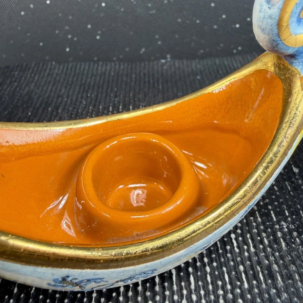 Veneto Flair 1976 Italian Ceramic Gondola Candle Holder Limited Edition 471/7500